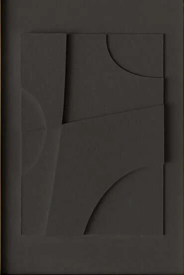 Tableau abstrait figures géométriques noir et gris – Impression sur toile élégante et contemporaine